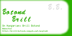 botond brill business card